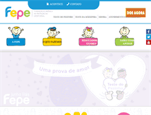 Tablet Screenshot of fepe.org.br
